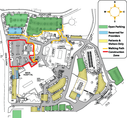 construction parking map